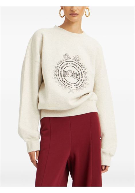 Grey logo embroidery sweatshirt Rotate Sunday - women ROTATE SUNDAY | 11438130703070